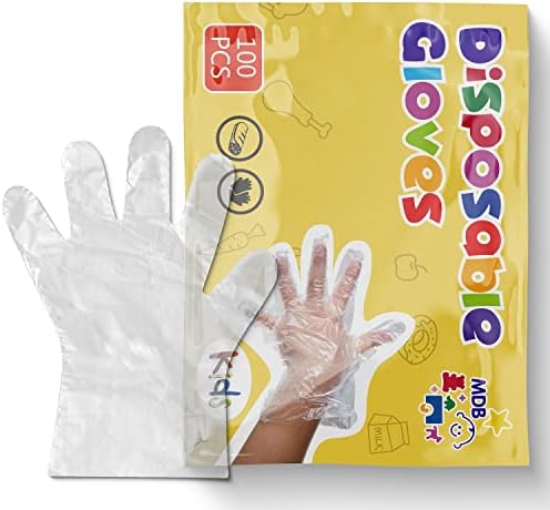 100-Piece Multipurpose Disposable Gloves for Kids for Fun Safety