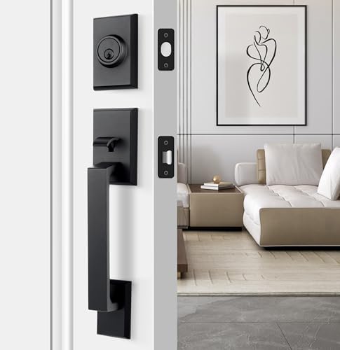 Durable Front Door Handle Set for Secure Entry