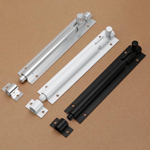 Murtenze 5 Inch Barrel Bolt Lock White - Heavy Duty Security Latch