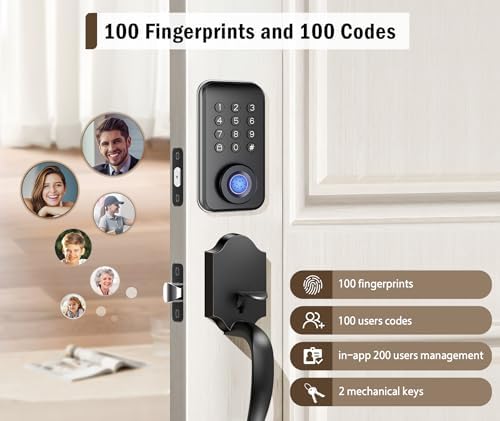 Smart IP54 Waterproof Deadbolt System with 4 Unlock Methods