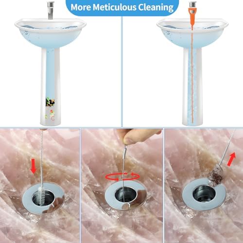 11-Piece Plumbing Hair Clog Catcher Set for Efficient Cleaning