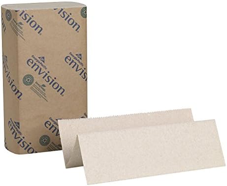 Georgia Pacific 23304 Envision Multifold Paper Towels Brown Individually Poly-Bagged 1x250