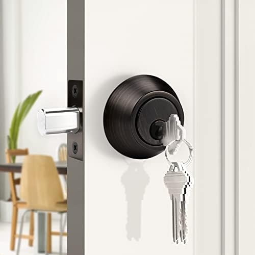 Probrico 2-Piece Oil Rubbed Bronze Double Cylinder Deadbolt Lock