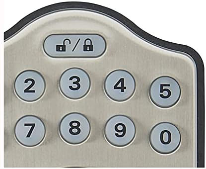 Amazon Basics - Secure and Simple Keyless Door Lock Satin Nickel 1-Pack