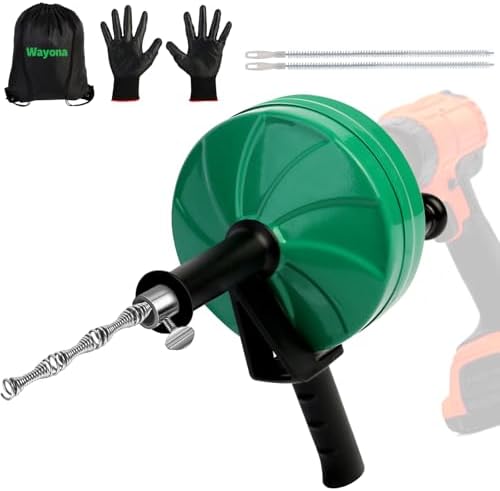 35FT Drain Snake with Drill Attachment