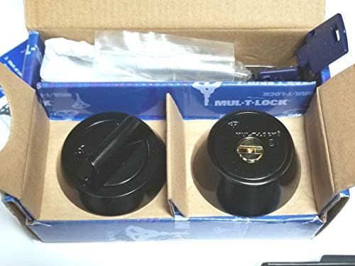 Multip-Lock Hercular Single Cylinder Deadbolt with Thumb Turn Black