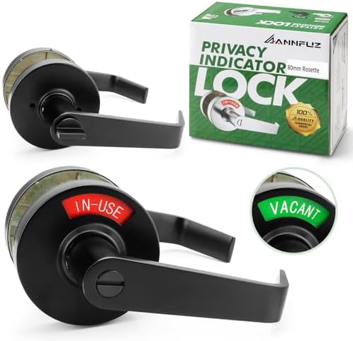 Privacy Lever Lock Door Stop with Indicators
