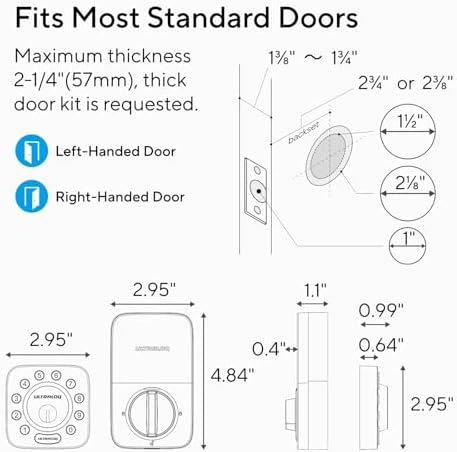 Smart Lock Secure 5-in-1 WiFi Dual Entry Door Sensor