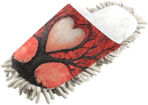 Burbuja Valentine Heart Tree Mop Slippers