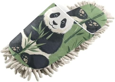 Cute Forest Panda Mop Slippers