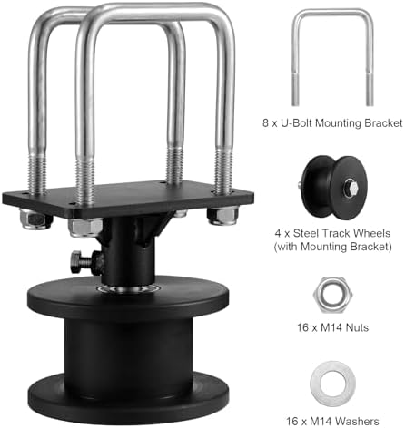VEVOR Heavy Duty Sliding Gate Kit with 4 Track Wheels