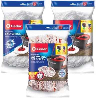 Everyday Use O-Cedar Spin Mop Heads Replace Clean Smartly