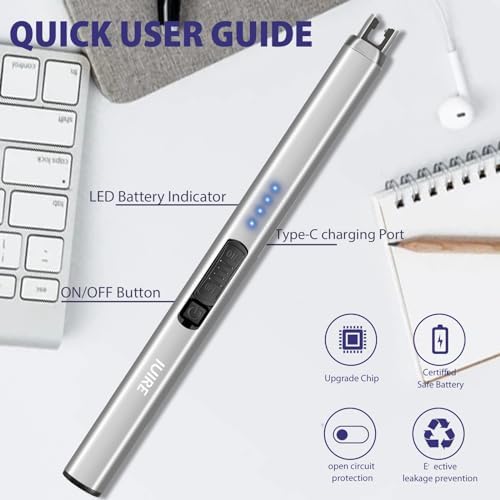 arcLighter Reusable Arc Electric Candle Lighter with Safety Features