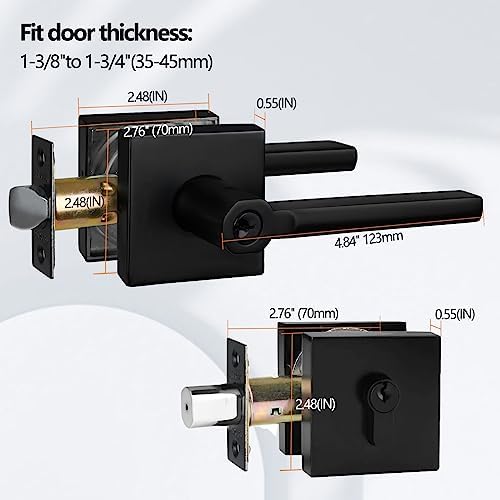 NEWBANG Square Heavy Duty Keyed Entry Combo