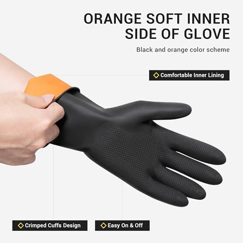 Durable Dishwashing Gloves for Kitchen Bathroom