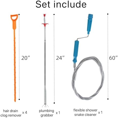 6 in 1 Hair Clog Remover