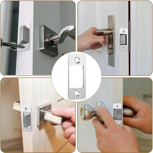 Deadbolt Strike Plate for Misaligned Doors