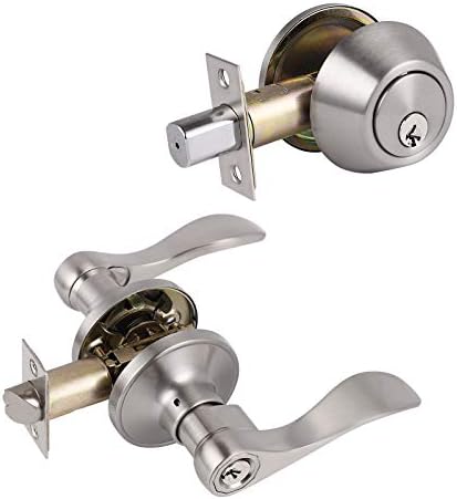 Probrico Keyed Alike Door Lever and Deadbolt Set 1