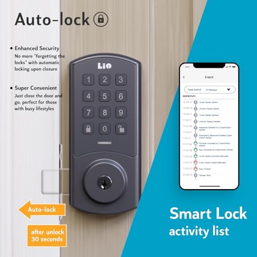 Smart Deadbolt Lock with PIN Keypad