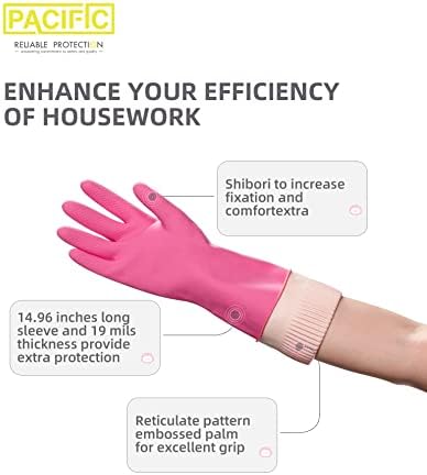 Premium Reusable Rubber Gloves for Kitchen Cleaning Tasks