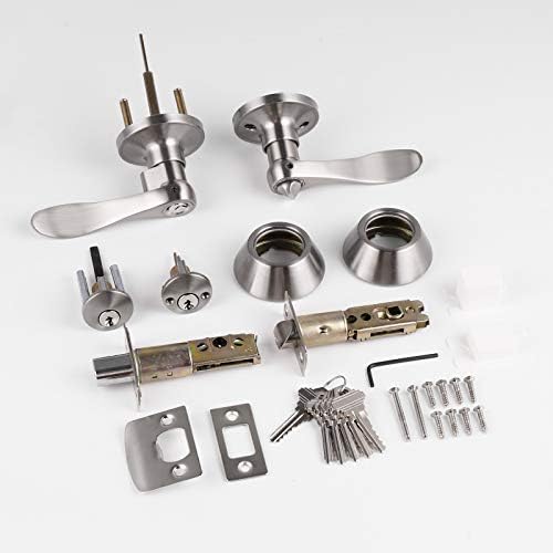 Probrico Keyed Alike Door Lever and Deadbolt Set 1