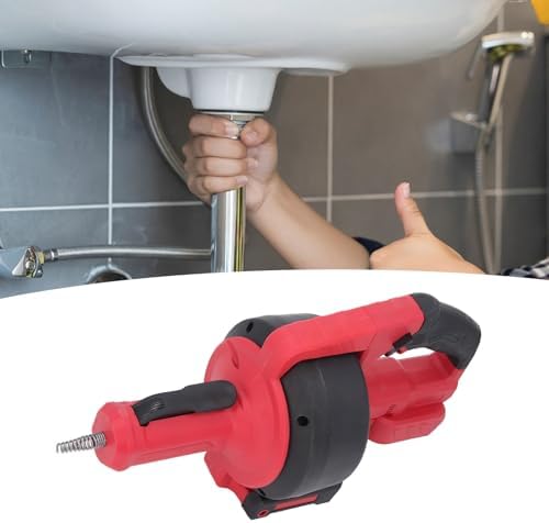Electric Drain Auger Cordless with LED Light
