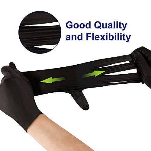 KKD Nitrile Gloves 100 Count Black