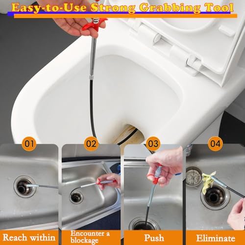 Heavy-Duty Drain Cleaner Set