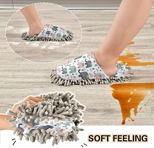 Elephants Mop House Slipper for Women