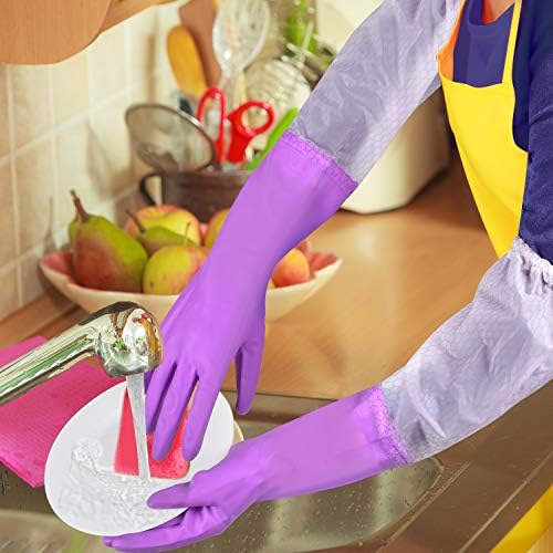 Secure Grip Kitchen Gloves Latex-Free Soft Durable for Cleaning