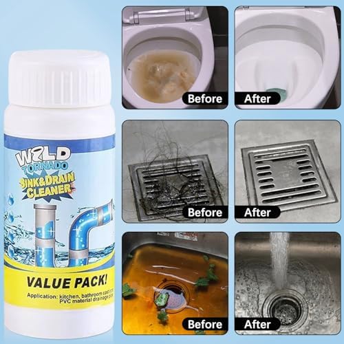 Grenben 2PCS Acssart Foam Drain Cleaner