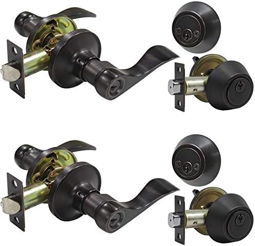 Heavy Duty Door Lock Set with Wave Style Handles