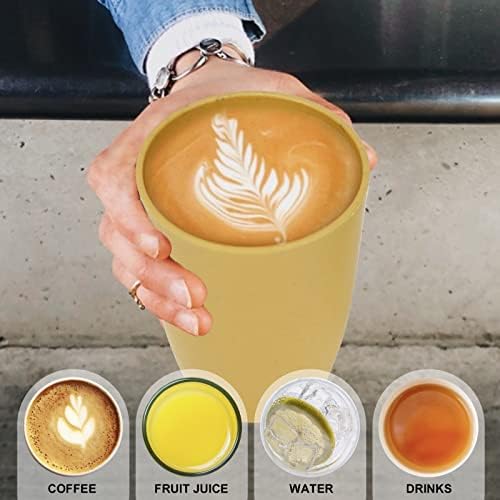 Perfect for Diners Home Chefs 6-Piece Reusable Wheat Straw Cups
