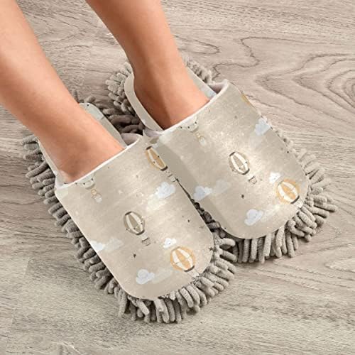 All-In-One Cleaning Slippers for Compact Mopping