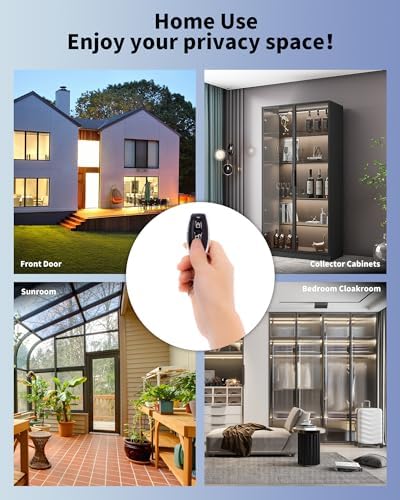 Secure Easy Glass Door Locks with Remote