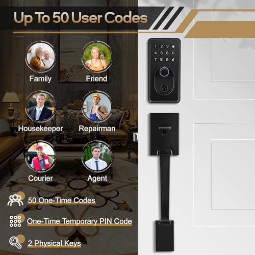 Pull-Resistant Keypad Door Lock Set
