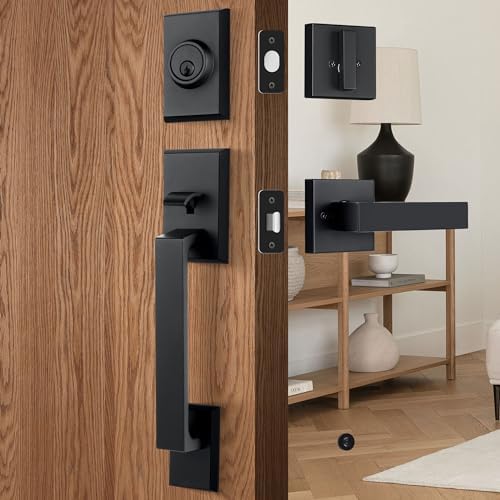 Durable Front Door Handle Set for Secure Entry