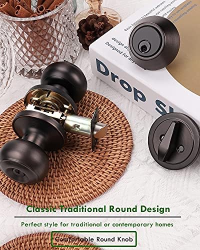 Secure Entry Door Knob Deadbolt Set