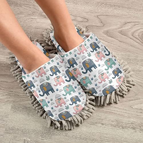 Elephants Mop House Slipper for Women