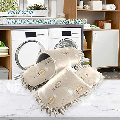 All-In-One Cleaning Slippers for Compact Mopping