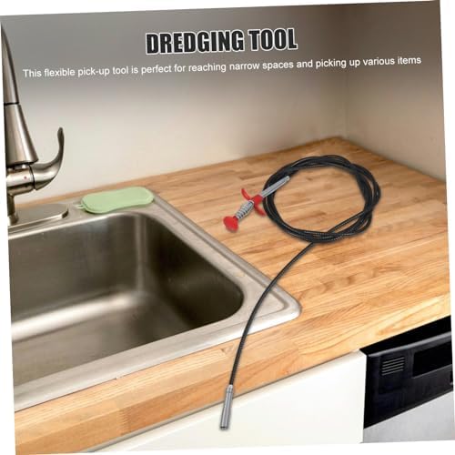 Flexible 3-Clawdirty SinkDrain ToiletClogGger with 11811 inches Reach - STEEL ABS