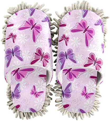 DOMIKING Buerfttlies Mop House Slippers