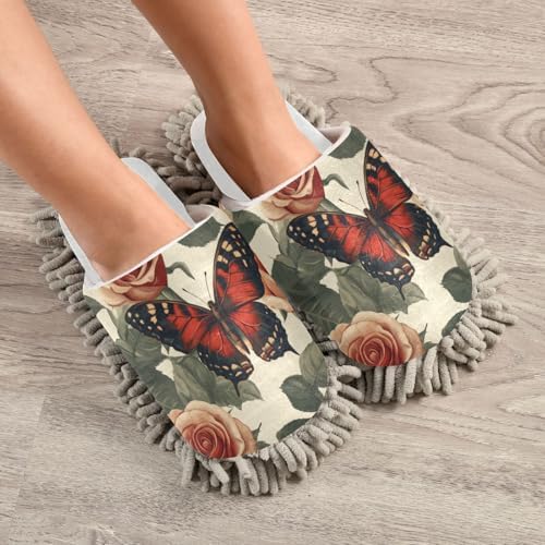 Burbuja Valentine Roses Butterfly Mop Slippers