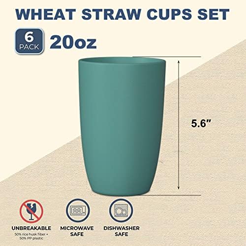 Wrova Wheat Straw Cups - 6PK