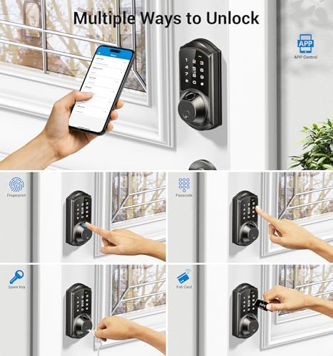 Veise Smart Deadbolt with App Control Easy to Use
