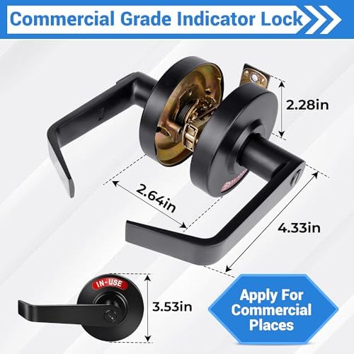 Privacy Indicator Door Lock for Immediate Occupied RedGreen Signal
