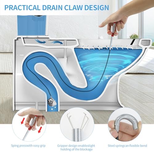 11-Piece Plumbing Hair Clog Catcher Set for Efficient Cleaning