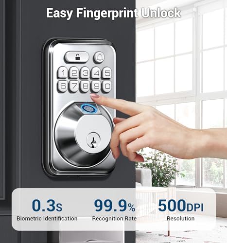 2-in-1 Smart Fingerprint Keypad Doorbell