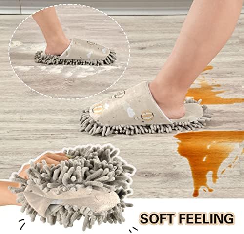 All-In-One Cleaning Slippers for Compact Mopping