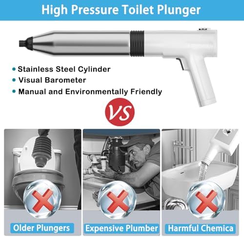 Powerful Electric Toilet Plunger for Sink Toilet Clogs